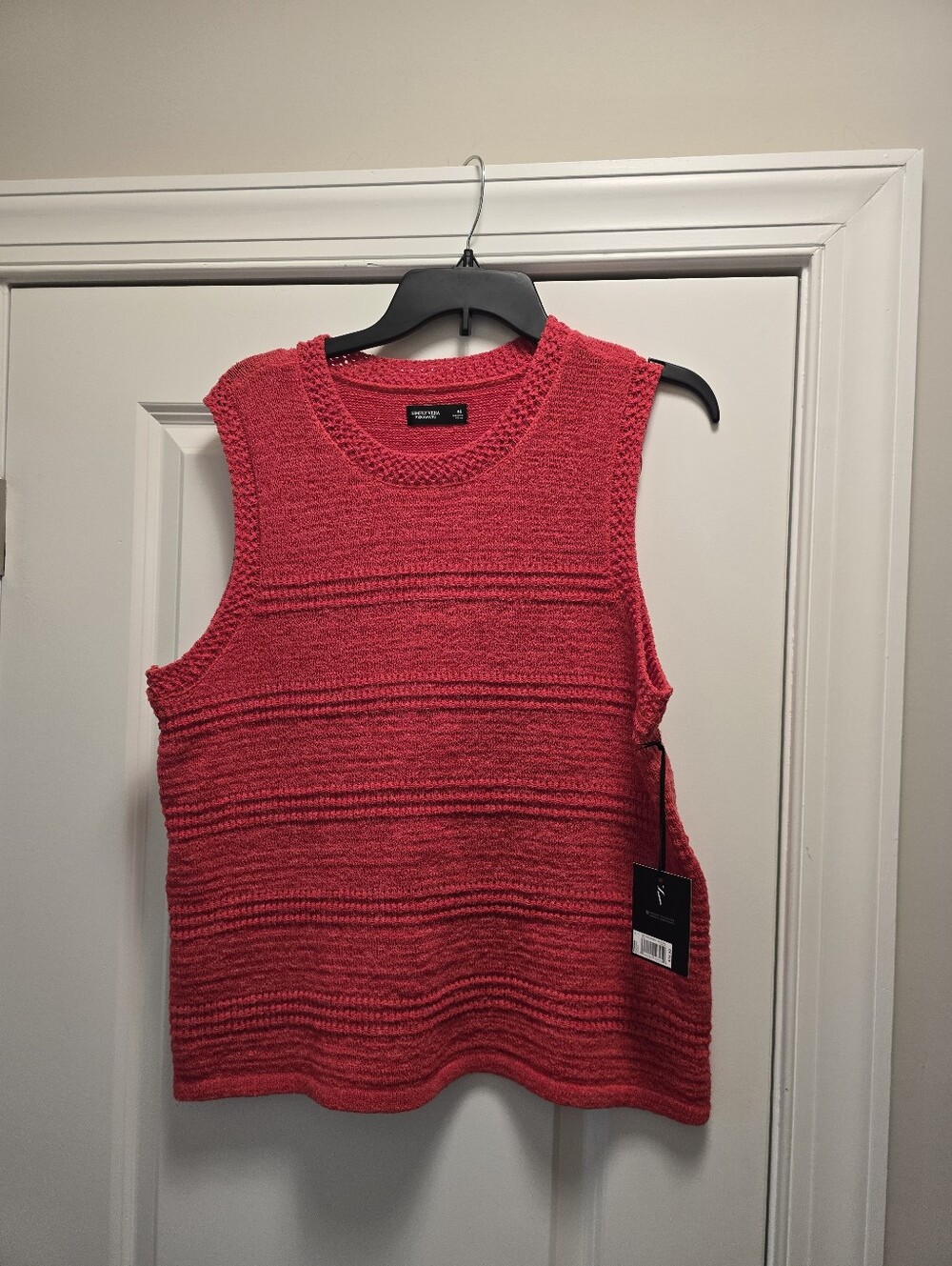Simply Vera Vera Wang Red Knit Sleeveless Sweater Tank